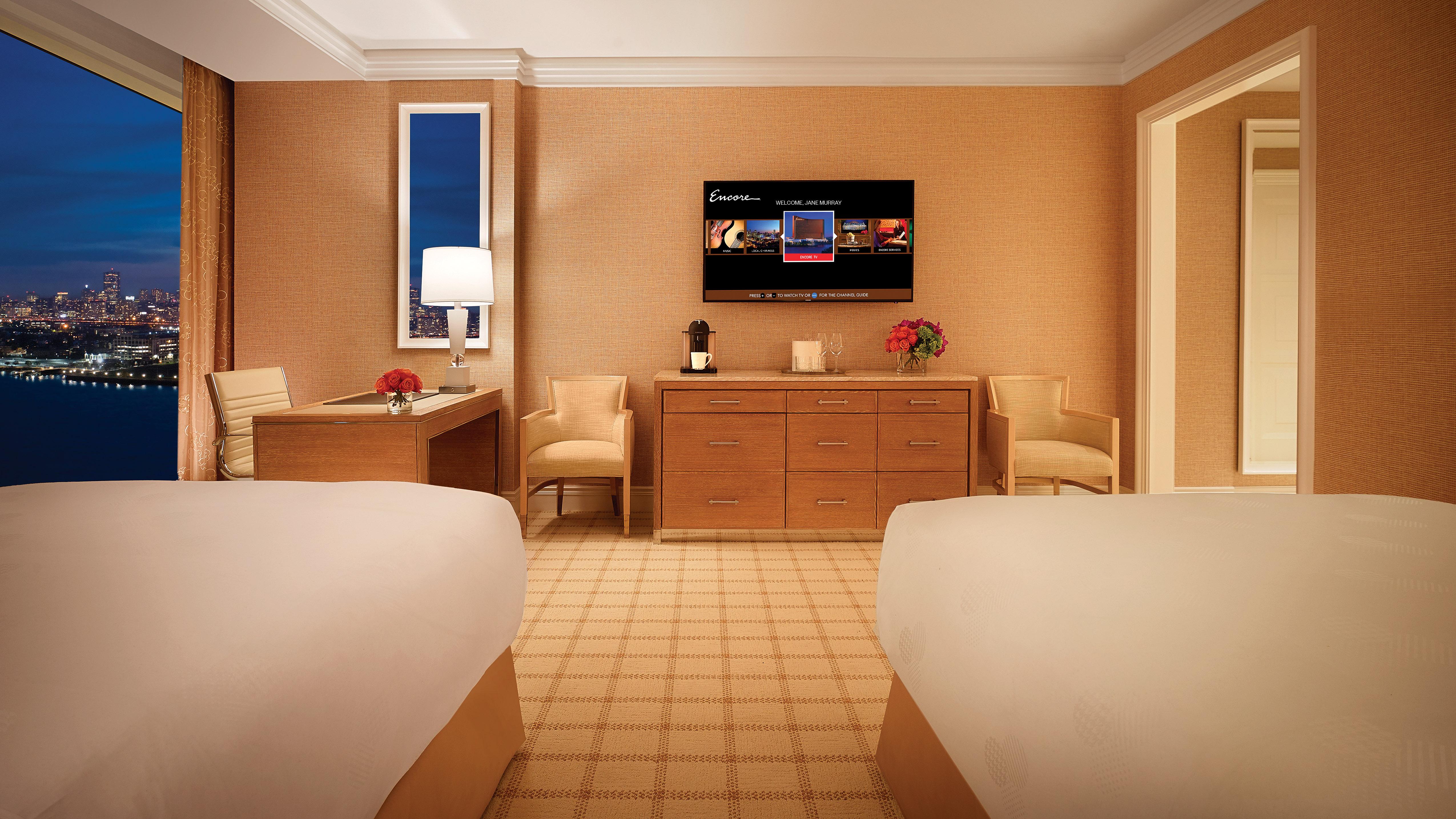 อองคอร์ บอสตัน ฮาร์เบอร์ Hotel เอเวอเรตต์ ภายนอก รูปภาพ A guest room at Encore